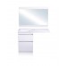 Мебель для ванной Даллас 130 Люкс Plus левая, комплект, напольный, белый