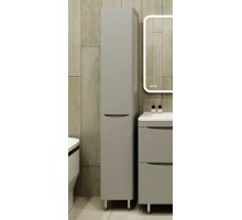 Пенал Бергамо 30 L напольный, с корзиной, серый матовый
