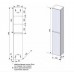 Пенал Даймонд 30 L/R подвесной, белый
