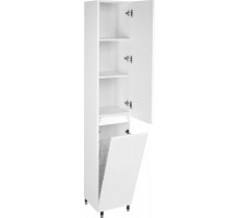 Пенал Даллас 30 L/R, Пленка, с корзиной, напольный, белый