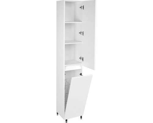 Пенал Даллас 30 L/R, Пленка, с корзиной, напольный, белый