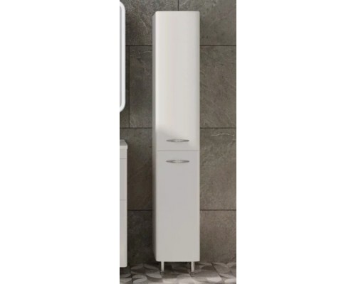Пенал Каре 30 L/R Люкс PLUS напольный, с корзиной, белый