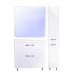 Пенал Каре 30 L/R Люкс PLUS напольный, с корзиной, белый