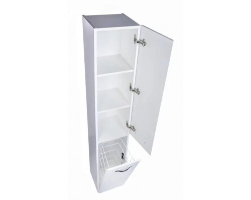 Пенал Каре 30 L/R Люкс PLUS напольный, с корзиной, белый