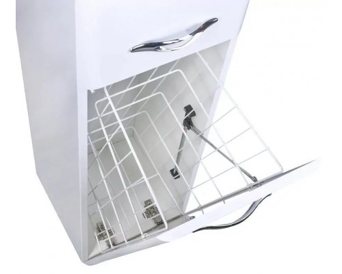 Пенал Каре 30 L/R Люкс PLUS напольный, с корзиной, белый