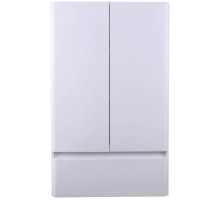 Шкаф навесной Атлантика 60х100 с ящиком, антискрейч, белый матовый