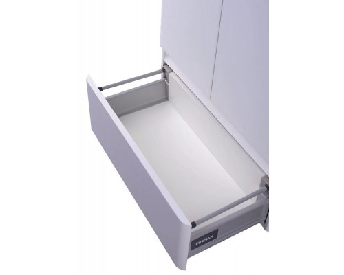 Шкаф навесной Атлантика 60х100 с ящиком, антискрейч, белый матовый