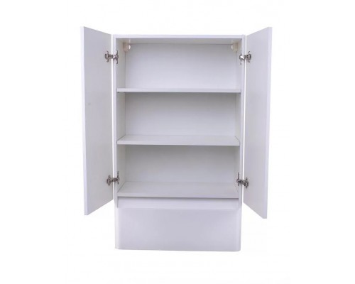 Шкаф навесной Атлантика 60х100 с ящиком, антискрейч, белый матовый