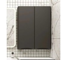 Шкаф навесной Бергамо 60 мини люкс, антискрейч, черный матовый