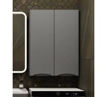 Шкаф навесной Бергамо 60 мини люкс, антискрейч, серый матовый