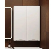 Шкаф навесной Бергамо 60 мини люкс, белый антискрейч