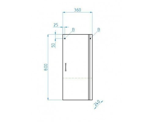Шкаф навесной Эко Стандарт 36 R, белый