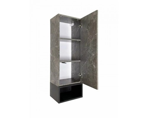 Шкаф навесной Мальта 36 с нишей, L/R, рускеала/черный