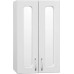 Шкаф навесной с зеркальными вставками Эко Стандарт 48 белый