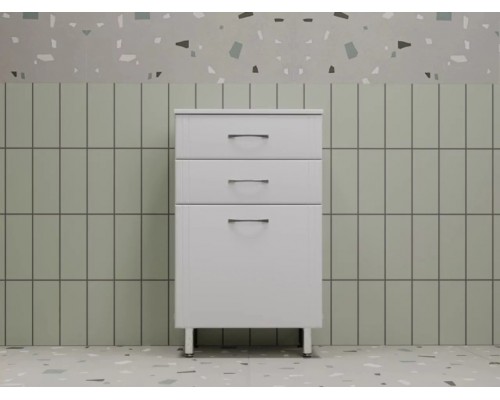 Тумба-комод Эко Стандарт 50 3 ящика, белый