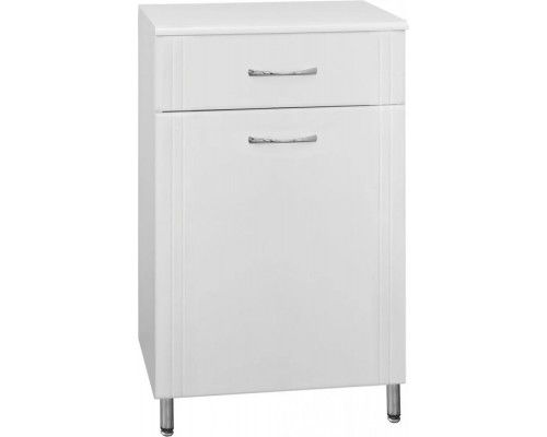 Тумба-комод Эко Стандарт 60 с корзиной для белья, белая