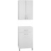 Тумба-комод Эко Стандарт 60 с корзиной для белья, белая
