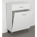 Тумба-комод Эко Стандарт 60 с корзиной для белья, белая