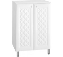 Тумба-комод Канна 60 Люкс 2 двери, белая