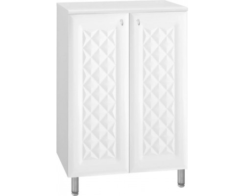 Тумба-комод Канна 60 Люкс 2 двери, белая