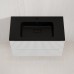 Тумба Марокко 90 подвесная, с раковиной антрацит, белый матовый