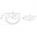 Тумба напольная Канна 75 Люкс с раковиной Байкал 75, белая