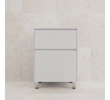 Тумба напольная Лима 60 с раковиной Line 60, 2 ящика, белый матовый