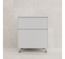 Тумба напольная Лима 70 с раковиной Line 70, 2 ящика, белый матовый