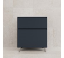 Тумба напольная Лима 70 с раковиной Line 70, 2 ящика, графит