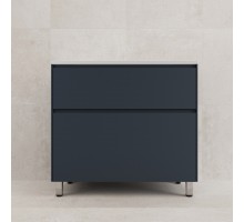 Тумба напольная Лима 90 с раковиной Line 90, 2 ящика, графит