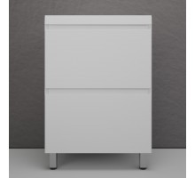 Тумба напольная Манхэттен 60 Эмаль, с раковиной Asti 60 белый, белый матовый