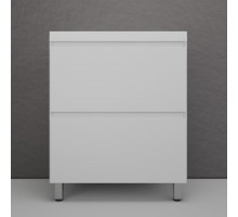 Тумба напольная Манхэттен 70 Эмаль, с раковиной Asti 70 белый, белый матовый