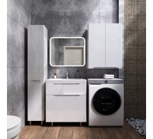 Тумба напольная Марелла 70 с раковиной Марелла Люкс 70, белый глянец