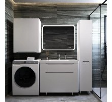 Тумба напольная Марелла 90 с раковиной Марелла Люкс 90, белый матовый