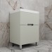 Тумба напольная Матис 60 с раковиной ASTI 60 белый, (2 ящика), Олива