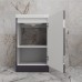 Тумба напольная МОНО 50 с раковиной ASTI 50 белый, (1 дверь), графит нубук