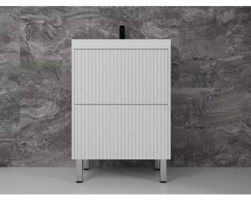 Тумба напольная Стокгольм 60 с раковиной Classic 60, белый софт