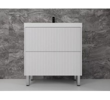 Тумба напольная Стокгольм 80 с раковиной Classic 80, белый софт