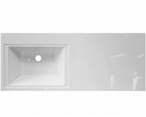 Тумба напольная Валеро 60 Люкс Plus с раковиной Даллас 120, левая, белая