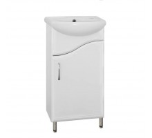 Тумба напольная Волна №2 40 с раковиной Азов 40, белая