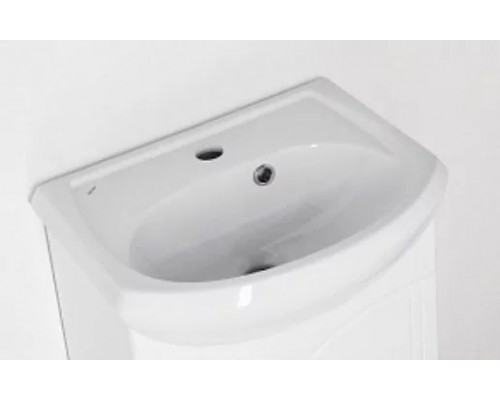 Тумба напольная Волна №2 45 с раковиной Уют 45, белая