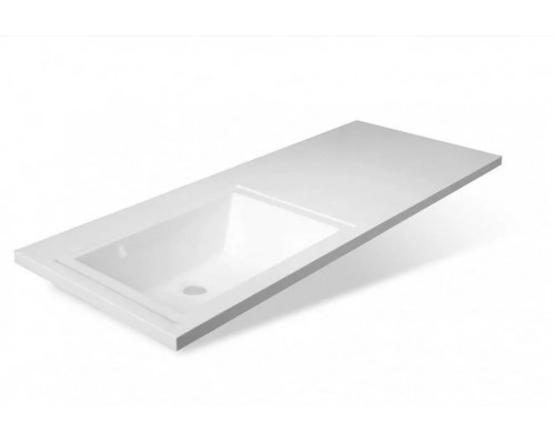 Тумба напольная Жасмин-2 60 Люкс Plus с раковиной Даллас 120 Люкс L под стиральную машину, белая