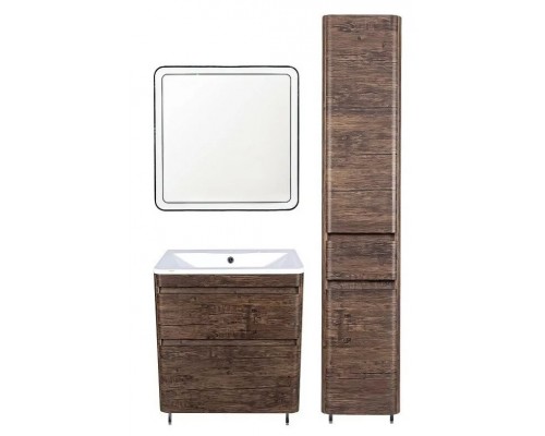 Тумба напольная Атлантика 60 Plus Люкс с раковиной Атлантика 60, старое дерево