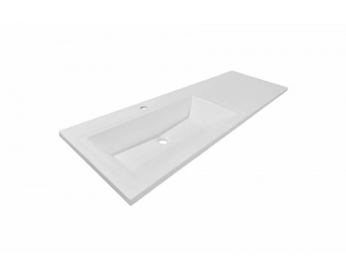 Тумба напольная Даллас 150 люкс plus ПВХ с раковиной Даллас 150 под стиральную машину, 2 ящика, левая, белая