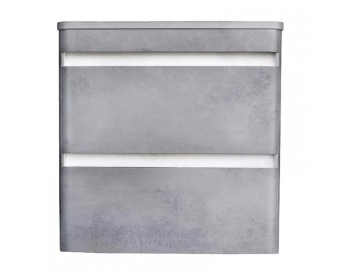 Тумба подвесная Атлантика 60 со столешницей, бетон темный