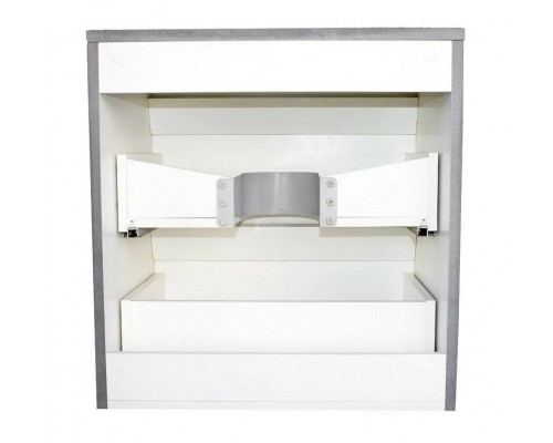 Тумба подвесная Атлантика 70 со столешницей, бетон темный