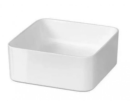 Тумба подвесная Атлантика 80 с раковиной Crea 50 Square, бетон темный