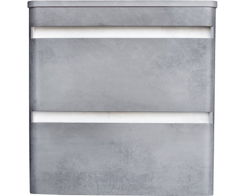 Тумба подвесная Атлантика 80 со столешницей, бетон темный