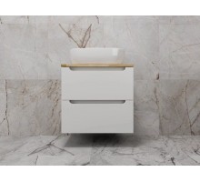 Тумба подвесная Бали 60 со столешницей, белый софт