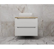 Тумба подвесная Бали 70 со столешницей, белый софт